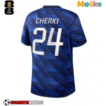 Moške Nogometnih dresov Francija Rayan Cherki #24 Domači SP 2026 Kratki rokavi
